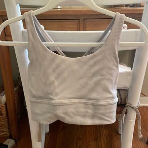 Lululemon Sports Bra - white - size 6
